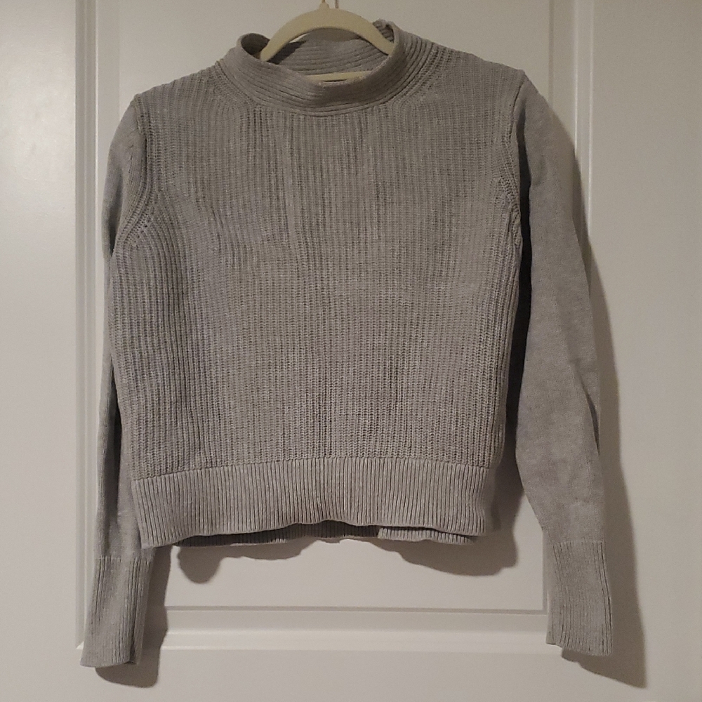 Banana Republic 100% Cotton Cropped Women's Mockneck Sweater